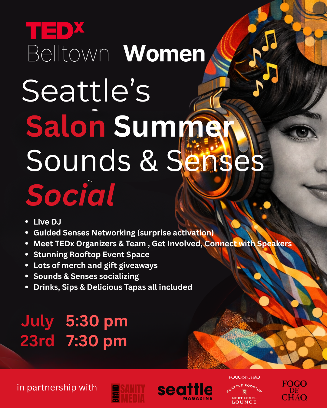 Sold Out - Sounds & Senses TEDx Salon Social July 23rd
