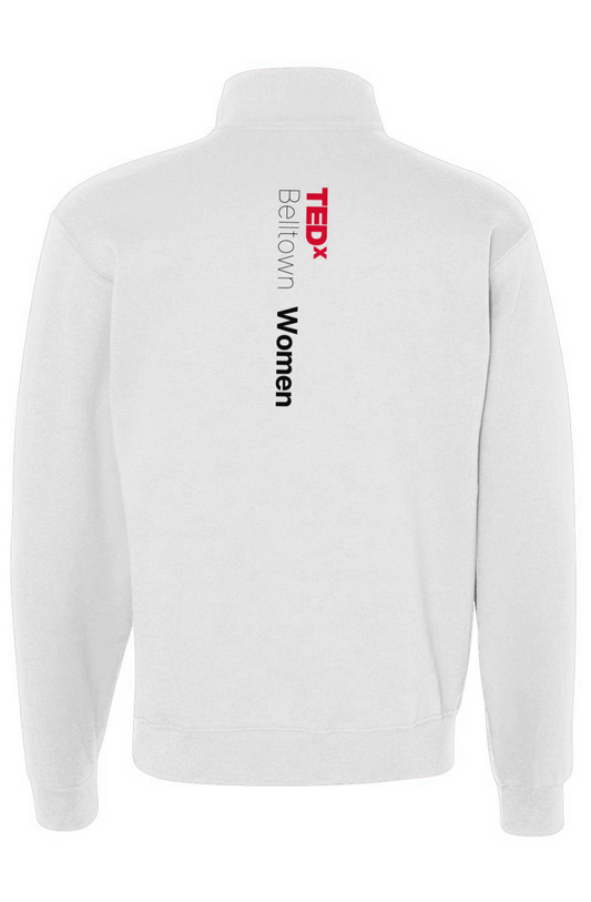 Cadet Collar Quarter-Zip Sweatshirt